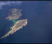 The SAFER Islands. Little Bense Island (foreground) with Bense Island in behind, and Cliff and Bradley Islands at the top right. The SAFER Islands. Little Bense Island (foreground) with Bense Island in behind, and Cliff and Bradley Islands at the top right.